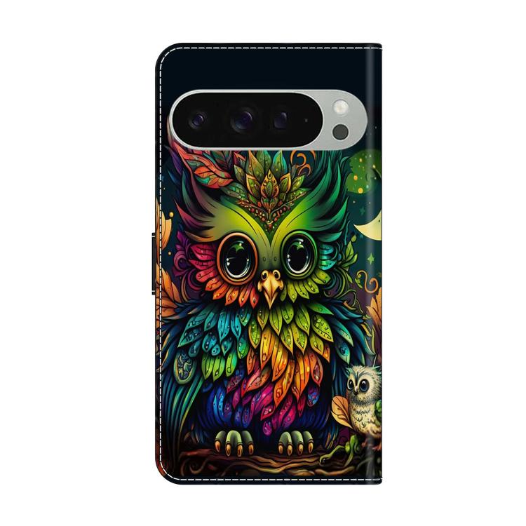 For Google Pixel 10 / 10 Pro / 9 / 9 Pro Crystal-Like Painted Vegan Leather Phone Case