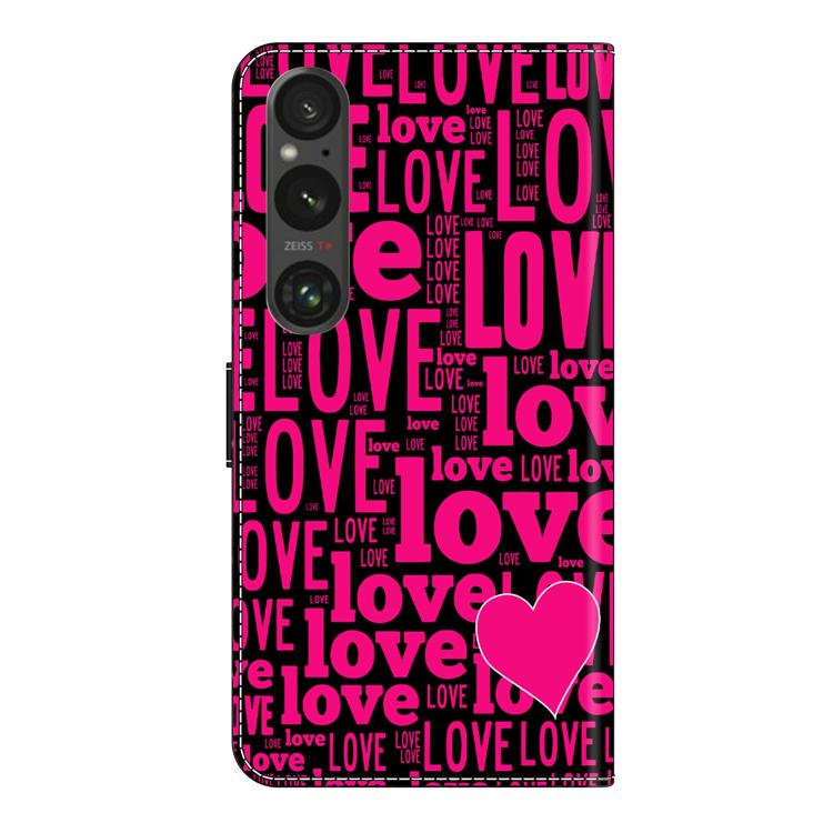 For Sony Xperia 1 VI Crystal-Like Painted Vegan Leather Phone Case