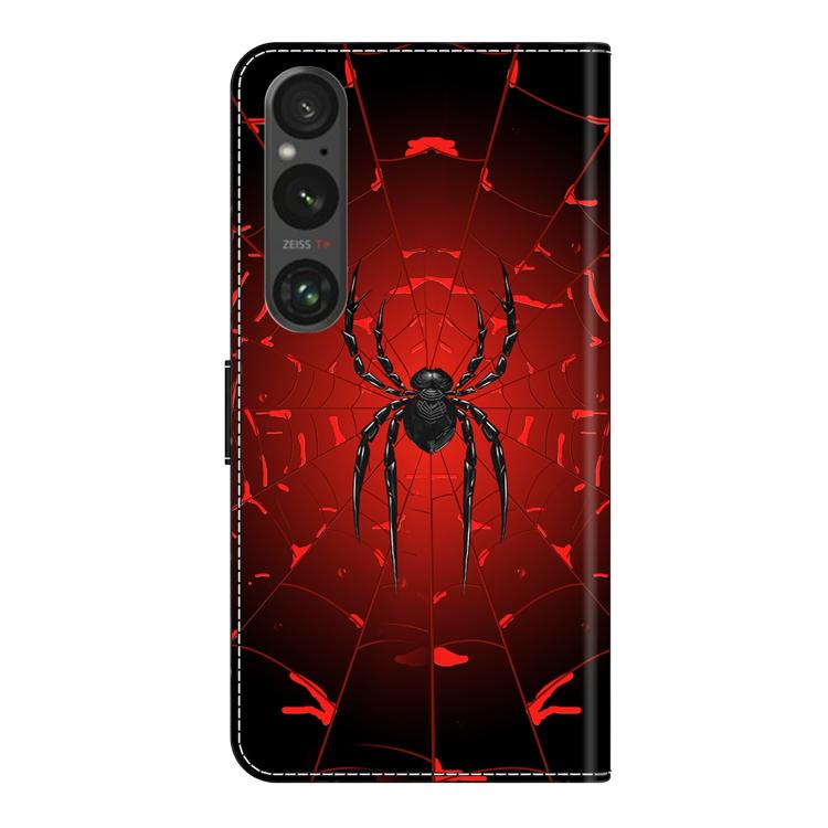 For Sony Xperia 1 VI Crystal-Like Painted Vegan Leather Phone Case