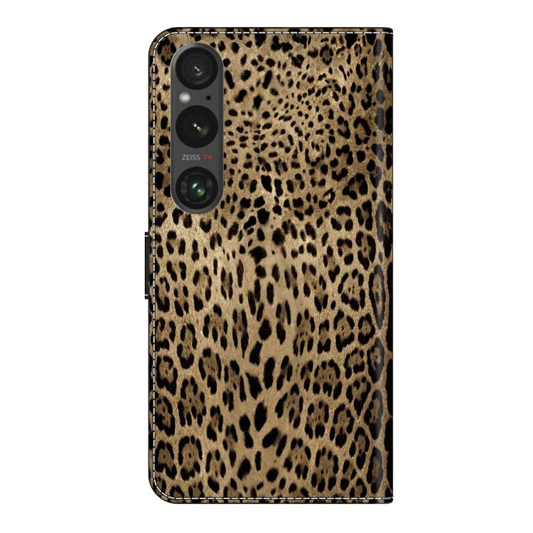 For Sony Xperia 1 VI Crystal-Like Painted Vegan Leather Phone Case