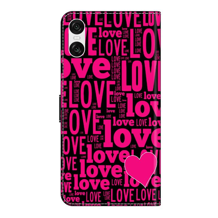 For Sony Xperia 10 VI Crystal-Like Painted Vegan Leather Phone Case
