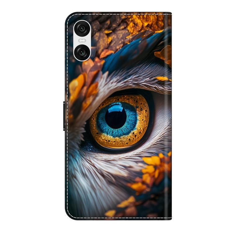 For Sony Xperia 10 VI Crystal-Like Painted Vegan Leather Phone Case
