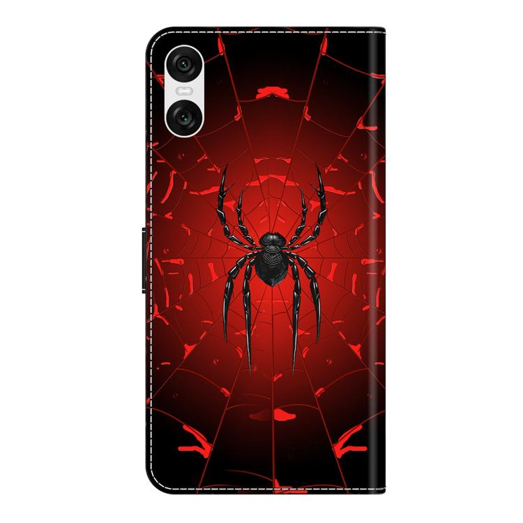 For Sony Xperia 10 VI Crystal-Like Painted Vegan Leather Phone Case