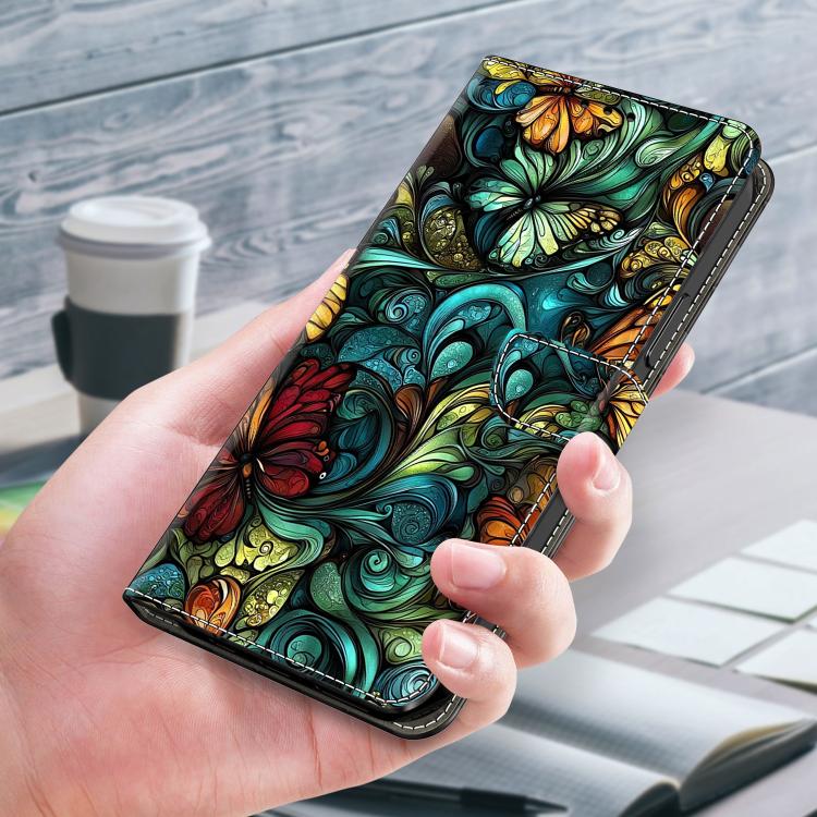 For Sony Xperia 10 VI Crystal-Like Painted Vegan Leather Phone Case