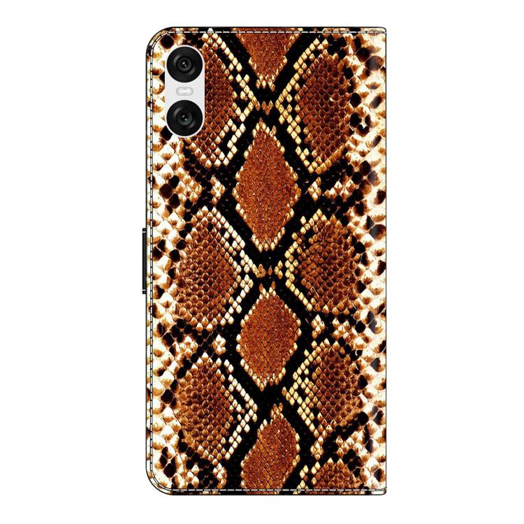 For Sony Xperia 10 VI Crystal-Like Painted Vegan Leather Phone Case