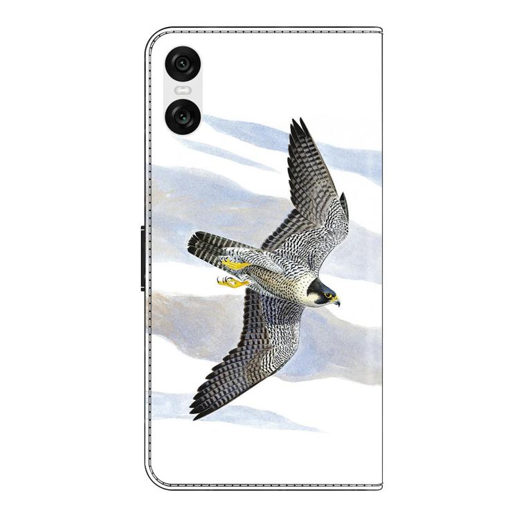 For Sony Xperia 10 VI Crystal-Like Painted Vegan Leather Phone Case