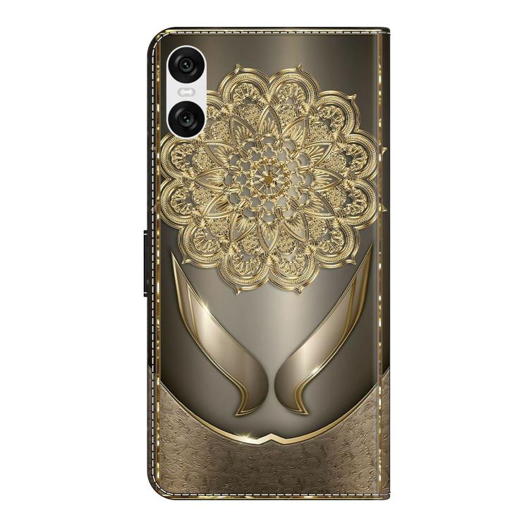 For Sony Xperia 10 VI Crystal-Like Painted Vegan Leather Phone Case