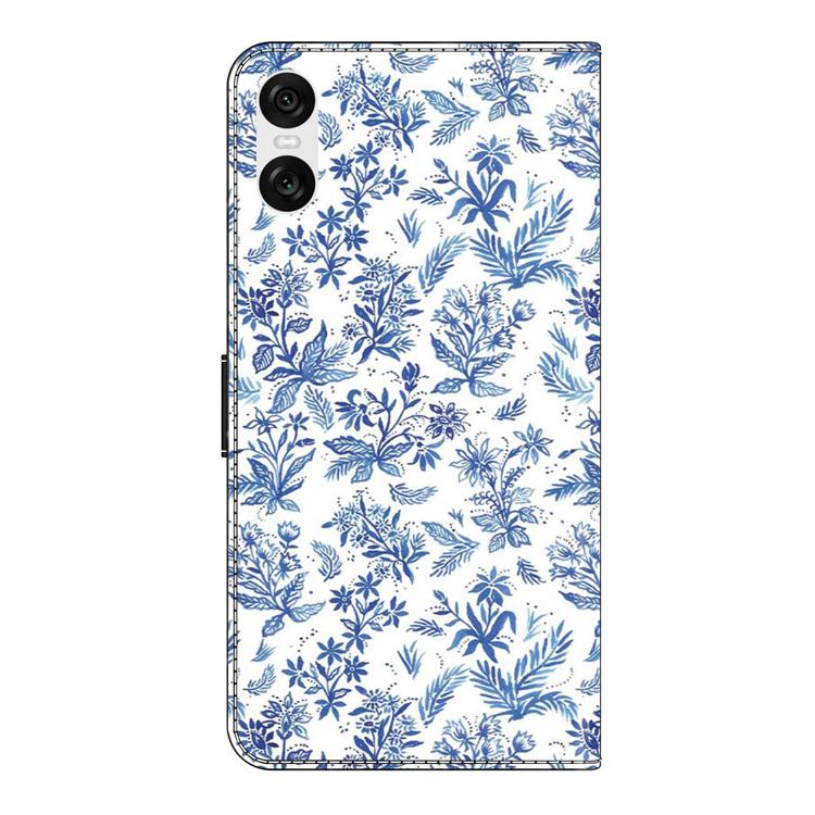 For Sony Xperia 10 VI Crystal-Like Painted Vegan Leather Phone Case