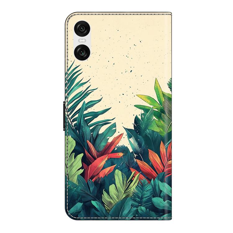 For Sony Xperia 10 VI Crystal-Like Painted Vegan Leather Phone Case