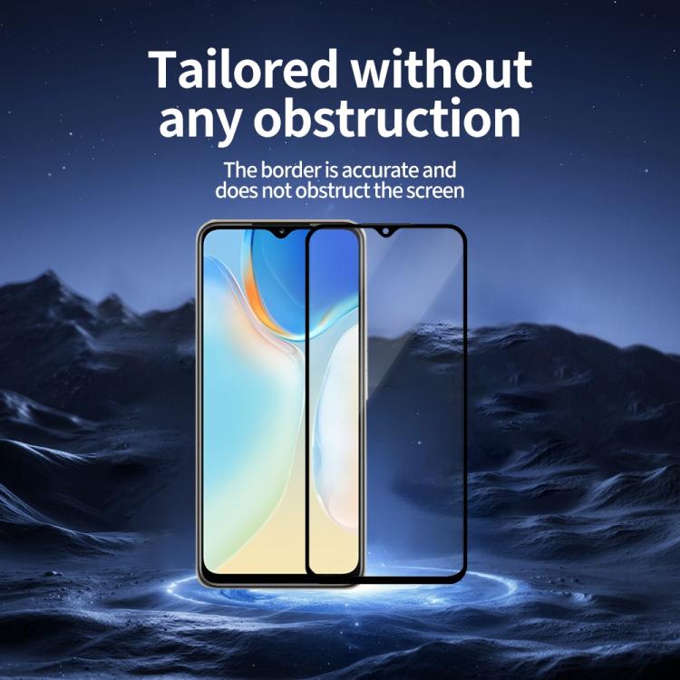 For itel A70 Do As You Wish Silk Screen Printed HD Tempered Glass Film - Black