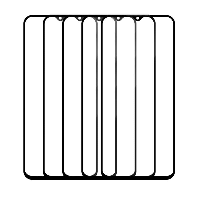For itel A70 5pcs / Pack Do As You Wish Silk Screen Printed HD Tempered Glass Film - Black