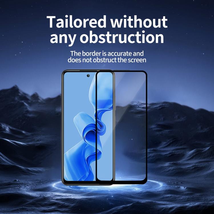 For itel S24 5pcs / Pack Do As You Wish Silk Screen Printed HD Tempered Glass Film - Black