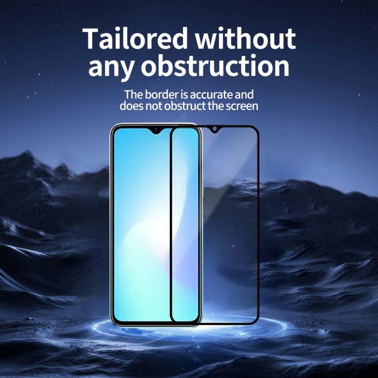 For Infinix Hot 11 Play Do As You Wish Silk Screen Printed HD Tempered Glass Film - Black