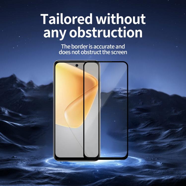 For Infinix Hot 50i 4G Do As You Wish Silk Screen Printed HD Tempered Glass Film - Black