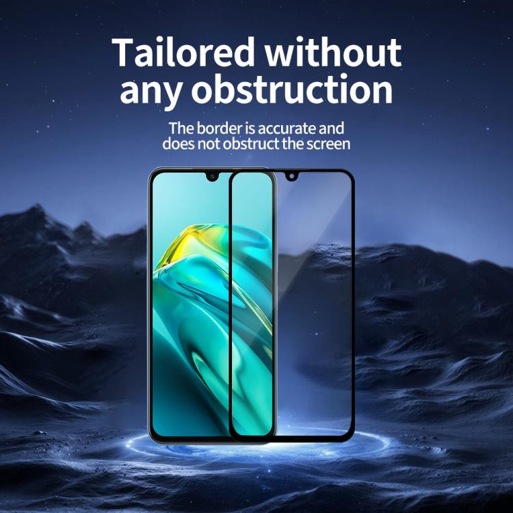 For Infinix Note 12 2023 Do As You Wish Silk Screen Printed HD Tempered Glass Film - Black