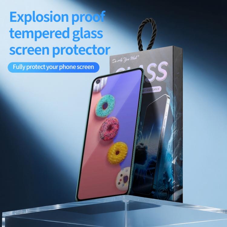 For Infinix S5 Do As You Wish Silk Screen Printed HD Tempered Glass Film - Black