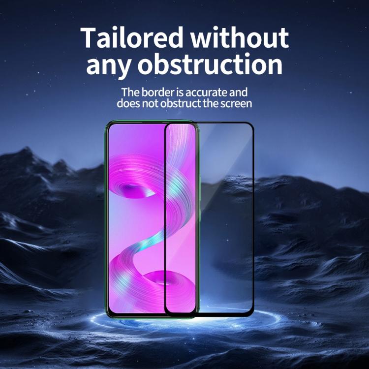 For Infinix S5 Pro Do As You Wish Silk Screen Printed HD Tempered Glass Film - Black