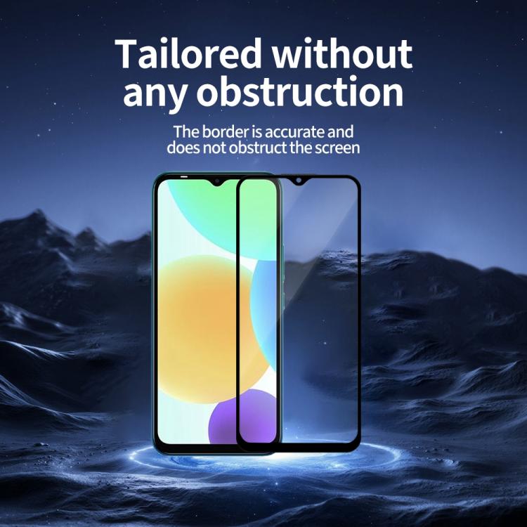 For Infinix Smart 6 Do As You Wish Silk Screen Printed HD Tempered Glass Film - Black