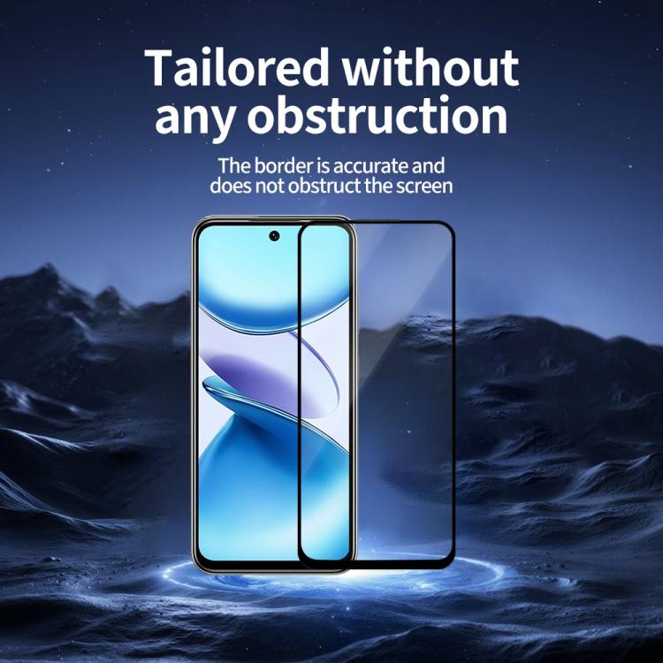 For Infinix Smart 9 Do As You Wish Silk Screen Printed HD Tempered Glass Film - Black