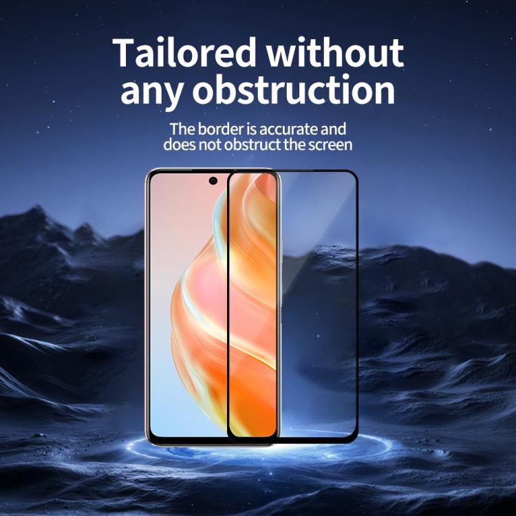 For Infinix Zero 5G 2023 Do As You Wish Silk Screen Printed HD Tempered Glass Film - Black