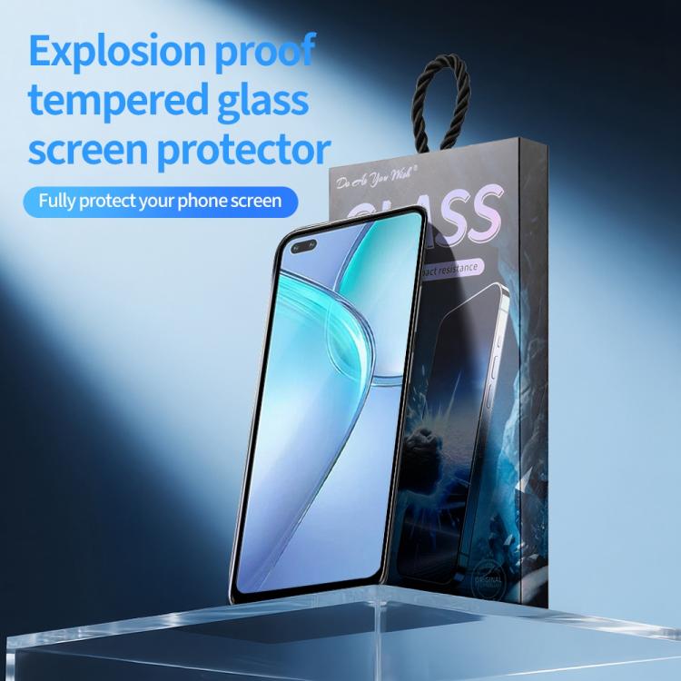For Infinix Zero 8i Do As You Wish Silk Screen Printed HD Tempered Glass Film - Black