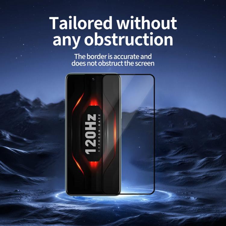 For Infinix Note 11s Do As You Wish Silk Screen Printed HD Tempered Glass Film - Black