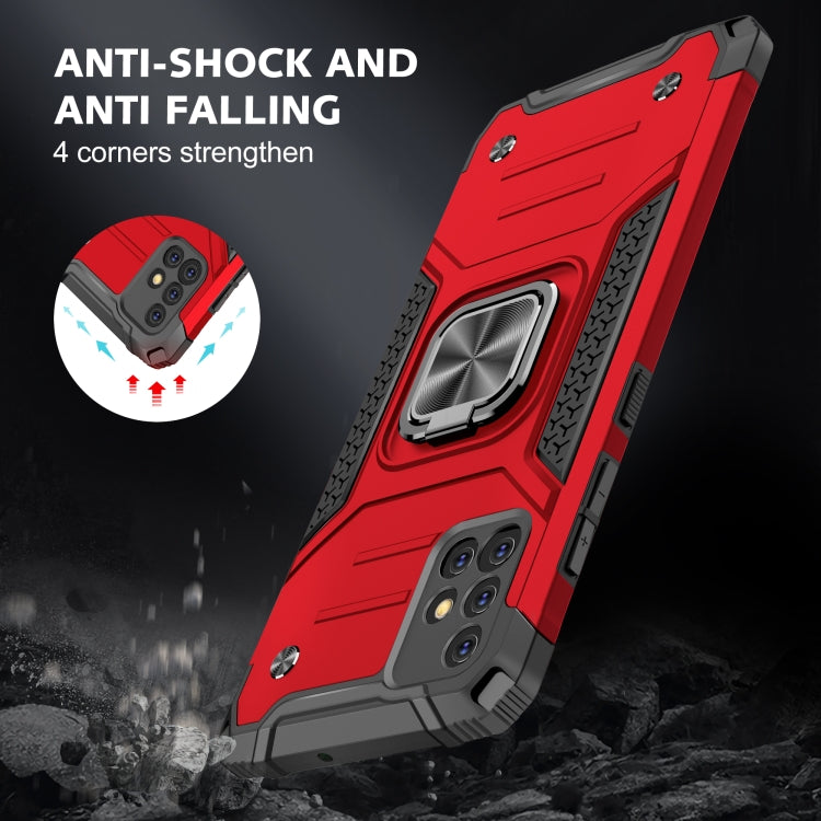 For Samsung Galaxy A51 5G Magnetic Armor Shockproof TPU + PC Case with Metal Ring Holder