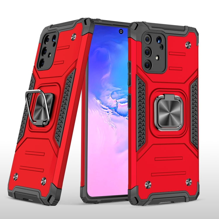 For Samsung Galaxy S10 Lite / A91 Magnetic Armor Shockproof TPU + PC Case with Metal Ring Holder