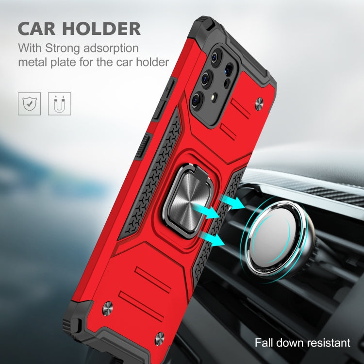 For Samsung Galaxy S10 Lite / A91 Magnetic Armor Shockproof TPU + PC Case with Metal Ring Holder
