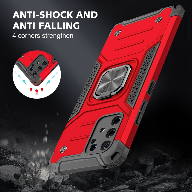 For Samsung Galaxy S10 Lite / A91 Magnetic Armor Shockproof TPU + PC Case with Metal Ring Holder