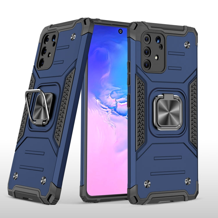 For Samsung Galaxy S10 Lite / A91 Magnetic Armor Shockproof TPU + PC Case with Metal Ring Holder