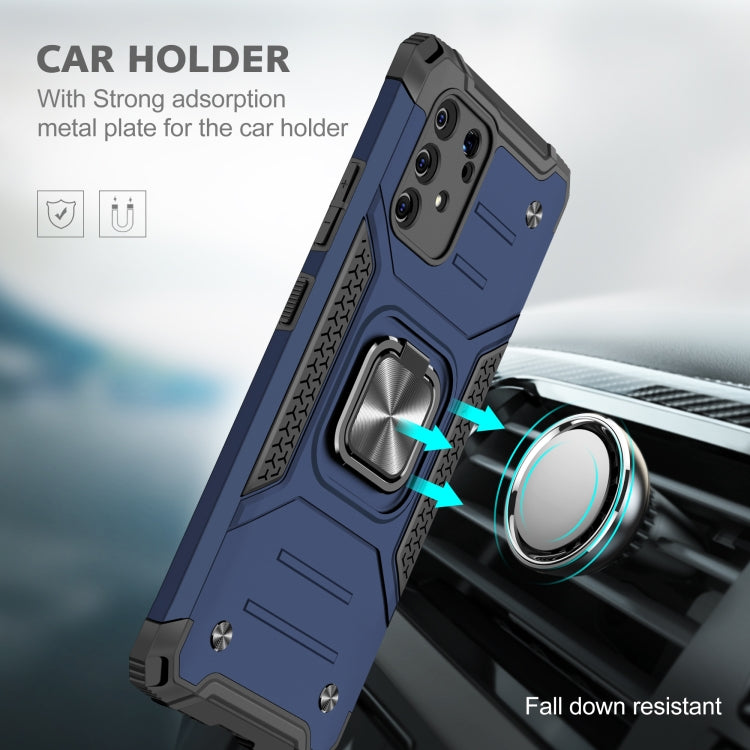 For Samsung Galaxy S10 Lite / A91 Magnetic Armor Shockproof TPU + PC Case with Metal Ring Holder