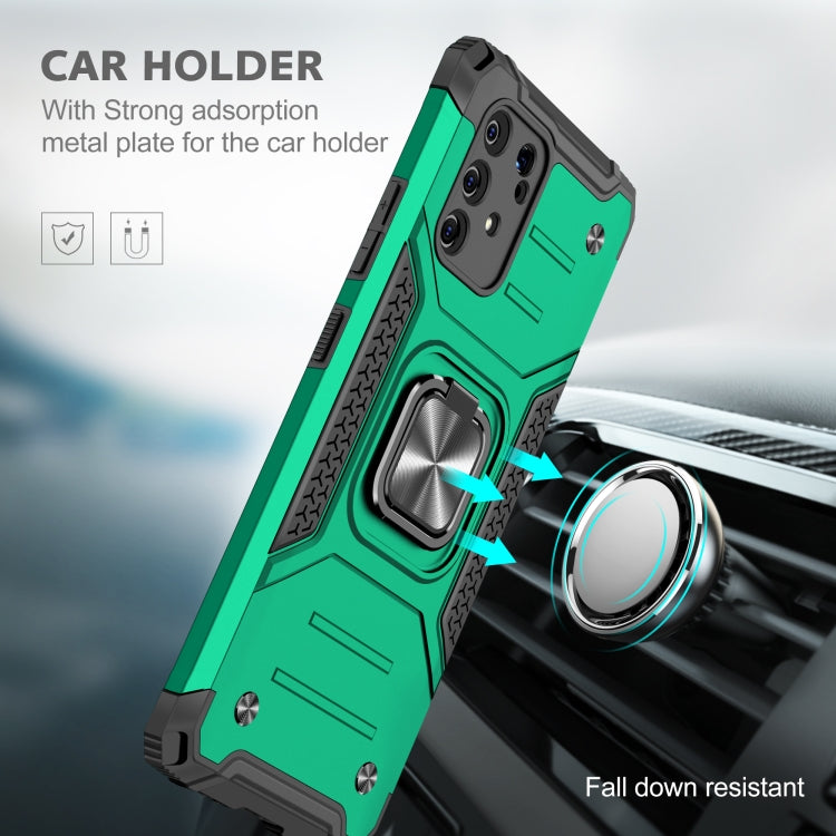For Samsung Galaxy S10 Lite / A91 Magnetic Armor Shockproof TPU + PC Case with Metal Ring Holder