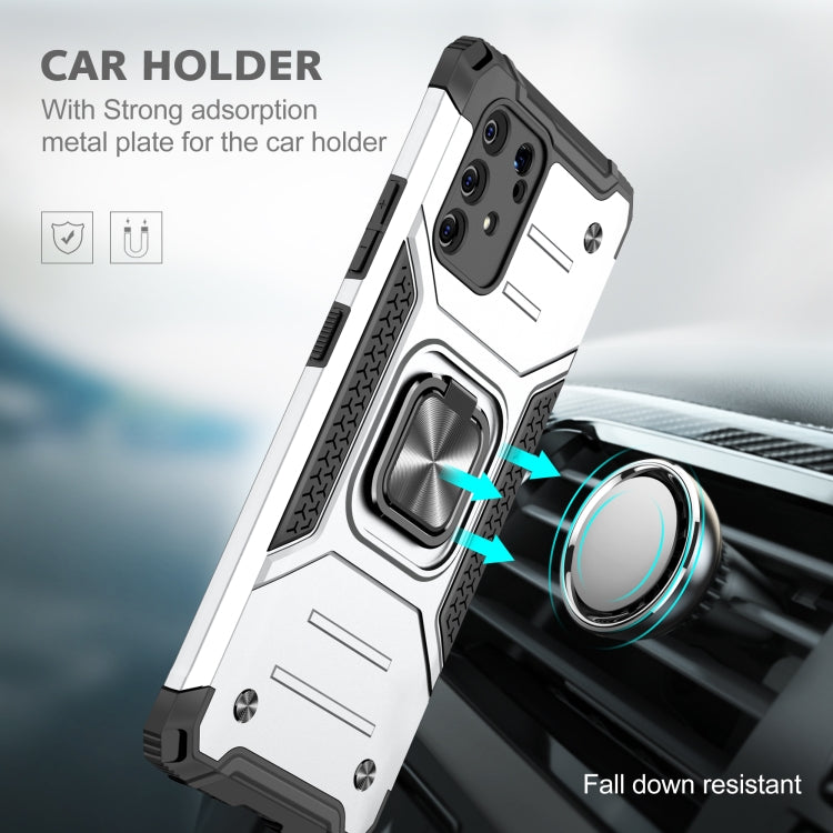 For Samsung Galaxy S10 Lite / A91 Magnetic Armor Shockproof TPU + PC Case with Metal Ring Holder