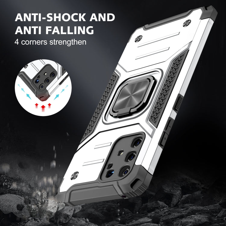 For Samsung Galaxy S10 Lite / A91 Magnetic Armor Shockproof TPU + PC Case with Metal Ring Holder