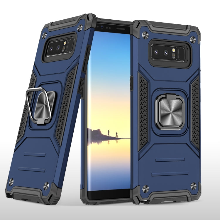 For Samsung Galaxy Note 8 Magnetic Armor Shockproof TPU + PC Case with Metal Ring Holder