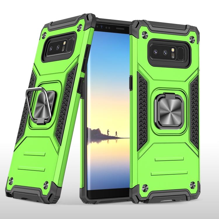 For Samsung Galaxy Note 8 Magnetic Armor Shockproof TPU + PC Case with Metal Ring Holder