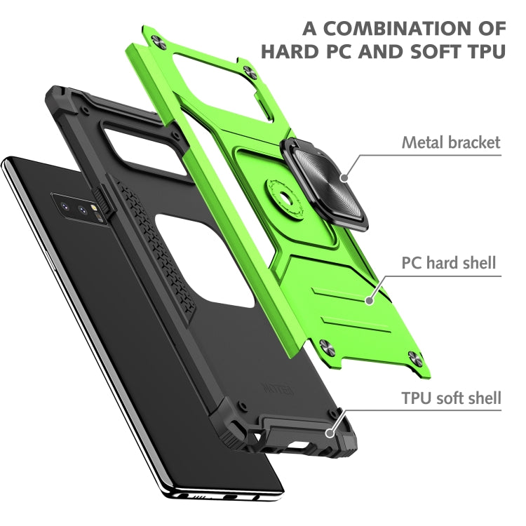 For Samsung Galaxy Note 8 Magnetic Armor Shockproof TPU + PC Case with Metal Ring Holder