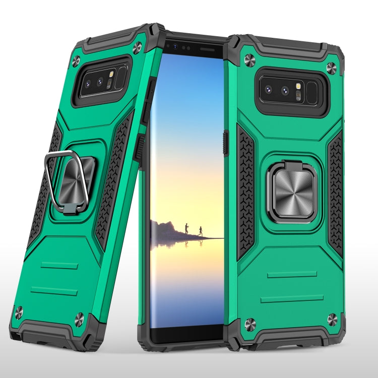 For Samsung Galaxy Note 8 Magnetic Armor Shockproof TPU + PC Case with Metal Ring Holder