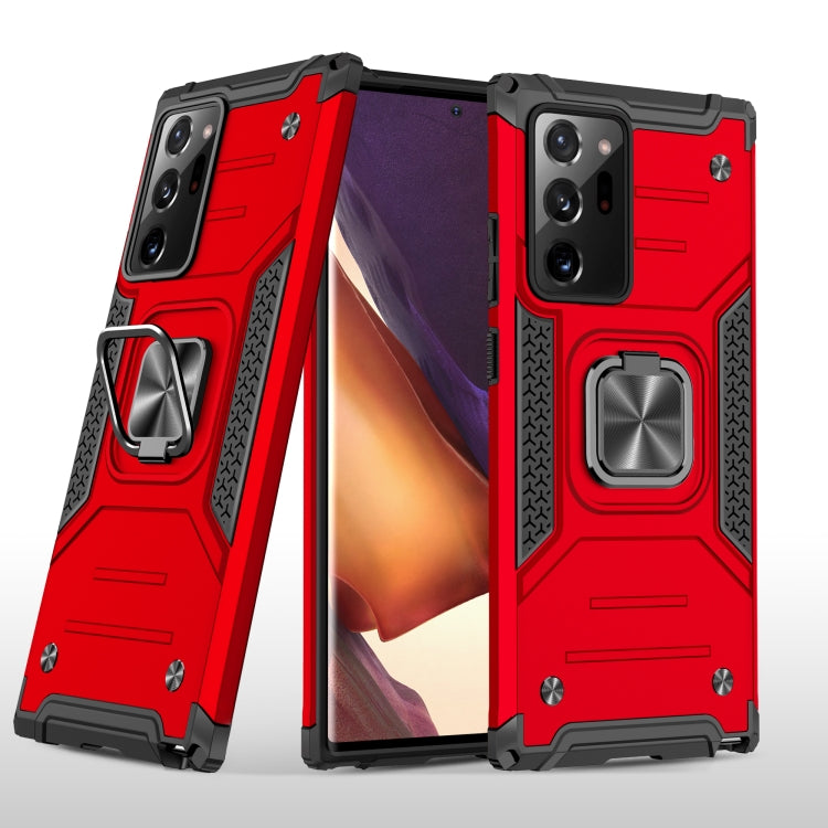 For Samsung Galaxy Note20 Ultra Magnetic Armor Shockproof TPU + PC Case with Metal Ring Holder