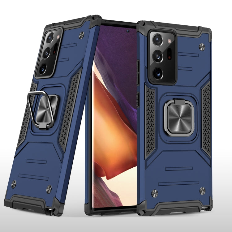 For Samsung Galaxy Note20 Ultra Magnetic Armor Shockproof TPU + PC Case with Metal Ring Holder