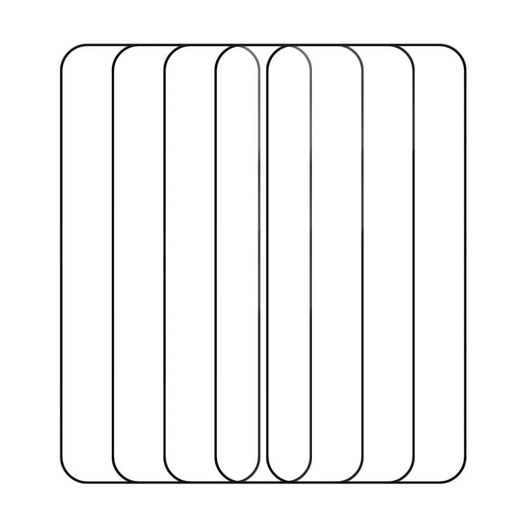 For Infinix GT 30 5G 5pcs / Pack Do As You Wish Silk Screen Printed HD Tempered Glass Film - Black