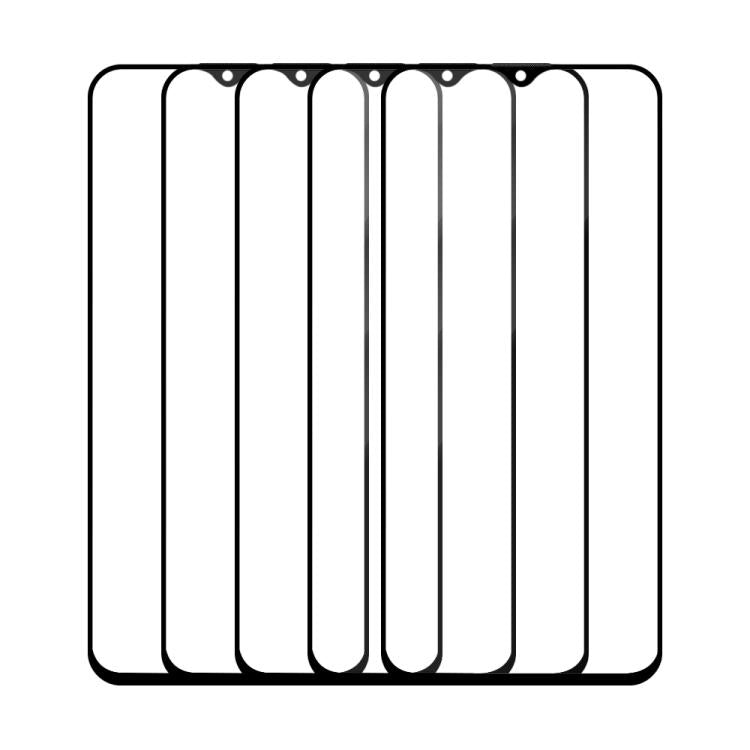 For Infinix Hot 11 5pcs / Pack Do As You Wish Silk Screen Printed HD Tempered Glass Film - Black