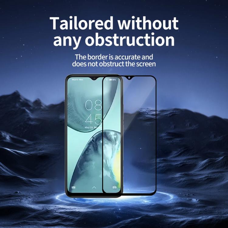 For Infinix Hot 11 5pcs / Pack Do As You Wish Silk Screen Printed HD Tempered Glass Film - Black