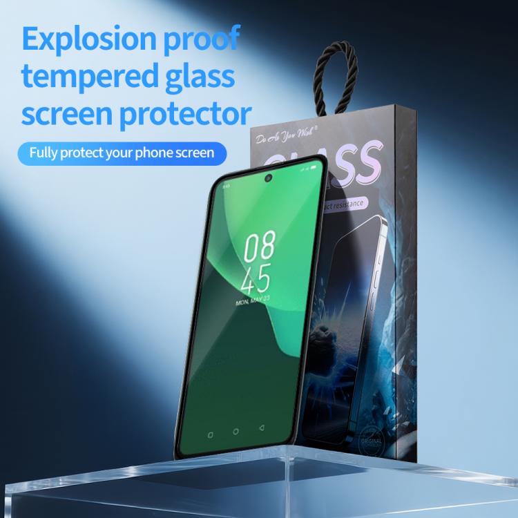 For Infinix Hot 11s 5pcs / Pack Do As You Wish Silk Screen Printed HD Tempered Glass Film - Black