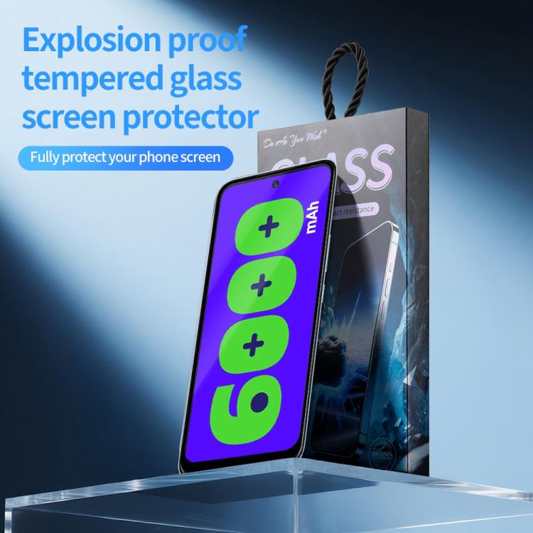 For Infinix Hot 12 Play 5pcs / Pack Do As You Wish Silk Screen Printed HD Tempered Glass Film - Black