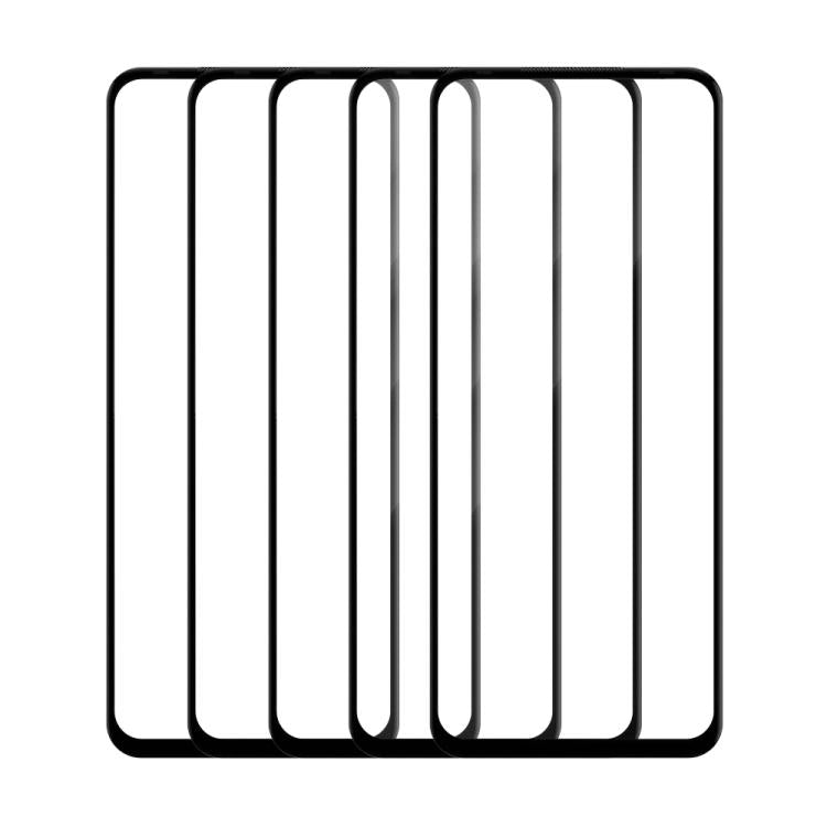 For Infinix Hot 12 5pcs / Pack Do As You Wish Silk Screen Printed HD Tempered Glass Film - Black