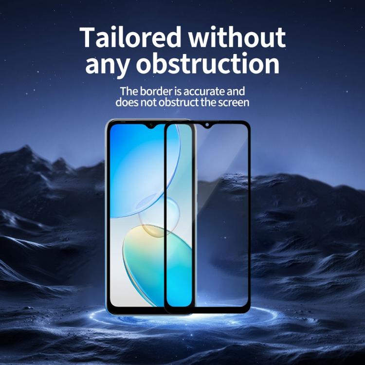 For Infinix Hot 12i 5pcs / Pack Do As You Wish Silk Screen Printed HD Tempered Glass Film - Black