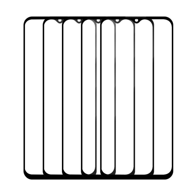 For Infinix Hot 12 Pro 5pcs / Pack Do As You Wish Silk Screen Printed HD Tempered Glass Film - Black
