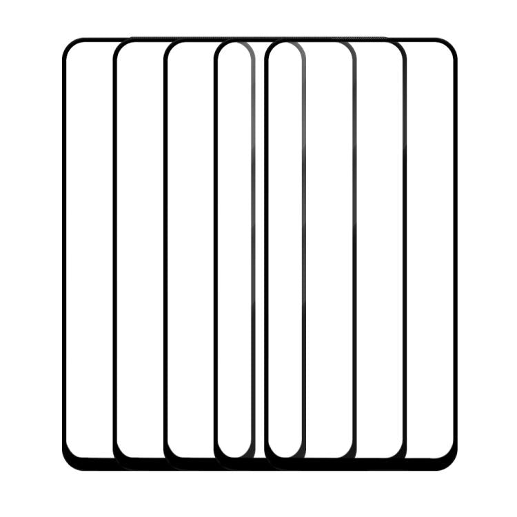 For Infinix Hot 20 Play 5pcs / Pack Do As You Wish Silk Screen Printed HD Tempered Glass Film - Black